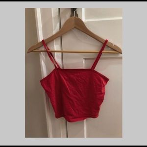 red tank top